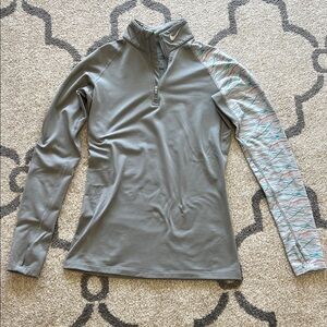 Nike Women's Long Sleeve Top with Patterned Sleeve